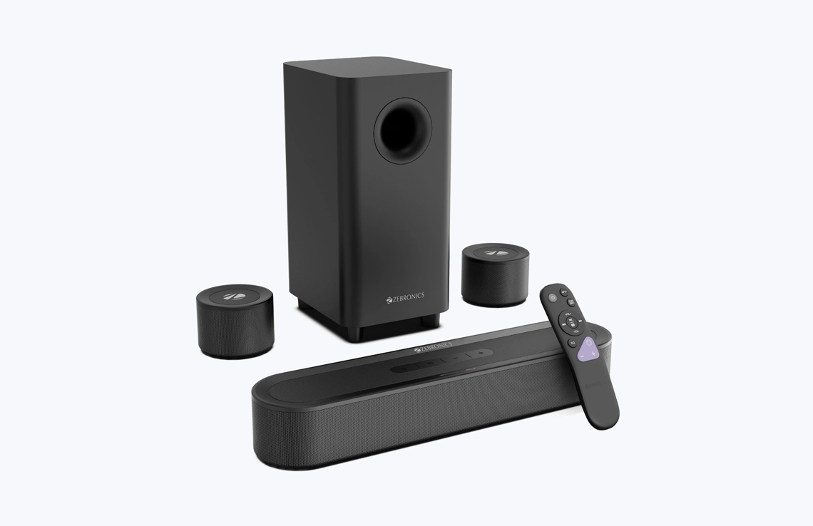 Zebronics Zeb Juke Bar 9710C soundbar system.