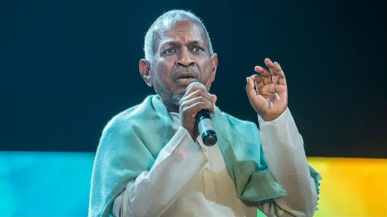 இளையராஜா ஆஷா போஸ்லேவின் மறைவுக்கு இரங்கல் தெரிவிக்கும் புகைப்படம்
