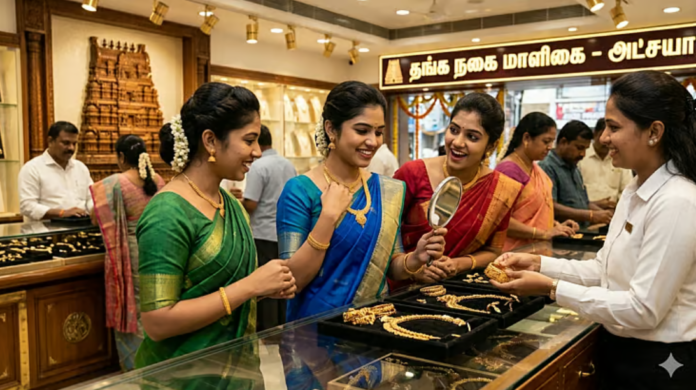 அட்சய திருதியை அன்று உயர்ந்துள்ள தங்கம் விலை, தங்க நாணயங்கள் மற்றும் நகைகள்