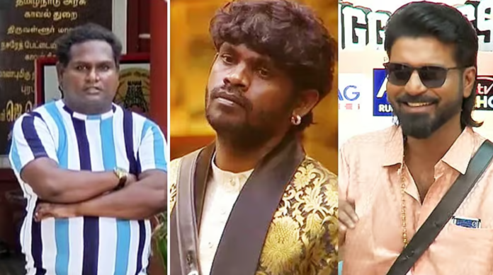 குக்கு வித் கோமாளி நட்சத்திரங்களான மாகாபா ஆனந்த், வாட்டர்மெலன் திவாகர், புகழ், கானா வினோத் ஆகியோர் சர்ச்சைக்குரிய பின்னணியில்.