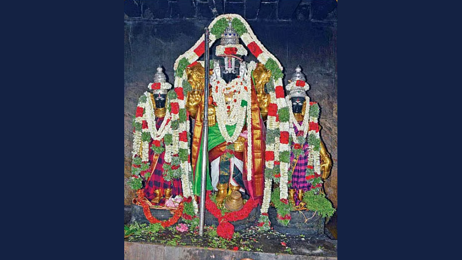 அடர்ந்த காடுகளுக்குள் செல்லும் மலைப்பாதை.