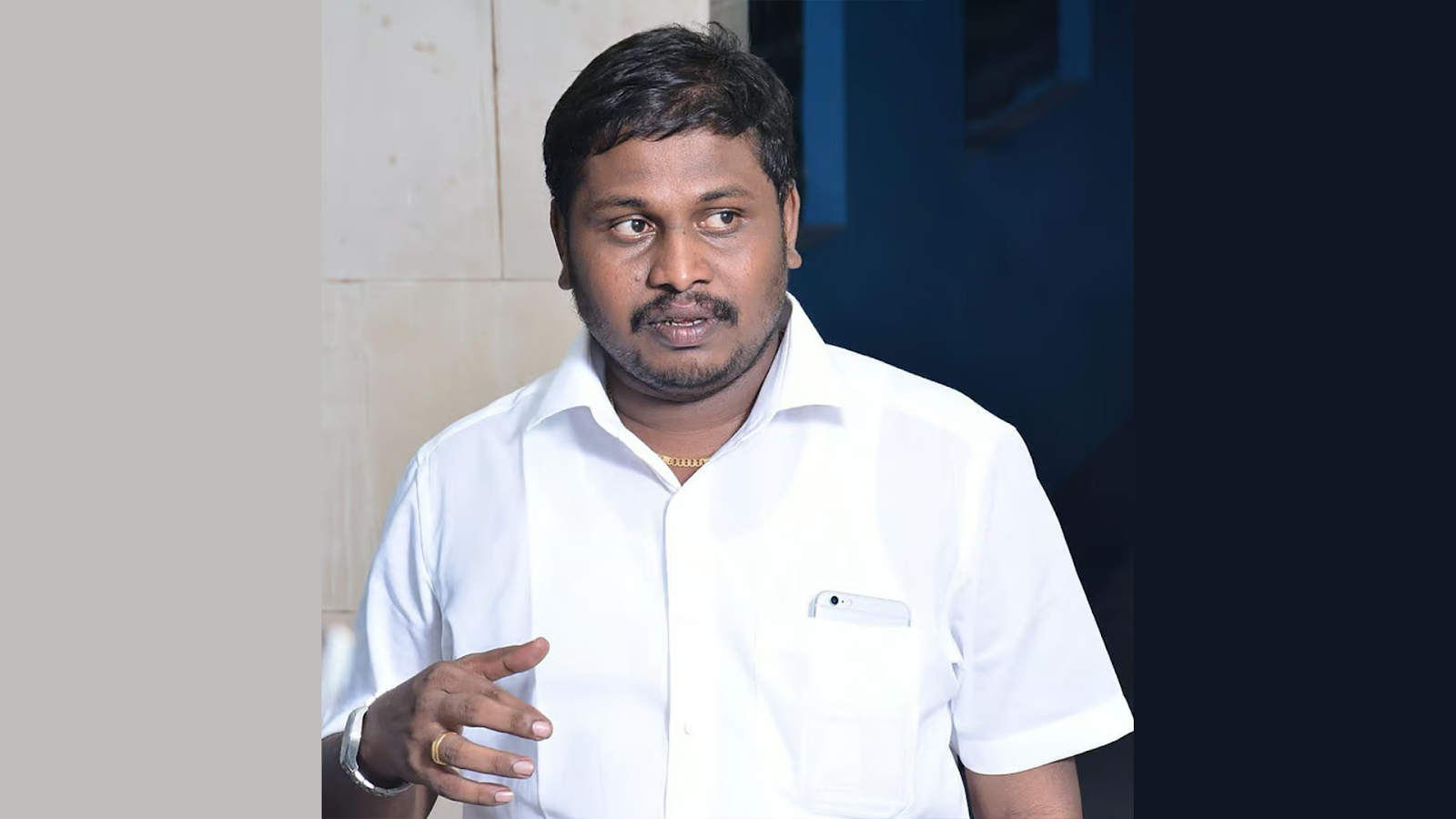 மலைகளால் சூழப்பட்ட கடவூர் ஒன்றியத்தின் தனிமைப்படுத்தப்பட்ட வரைபடம்.