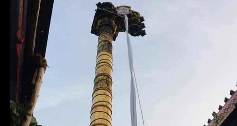காரணீஸ்வரர் கோயில் கோஷ்டத்தில் உள்ள மகாவிஷ்ணு சிற்பம்.