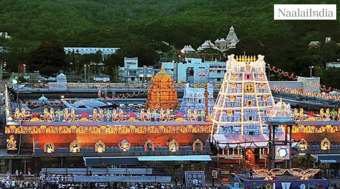 கோயம்புத்தூரில் அமையவுள்ள புதிய திருப்பதி வெங்கடேஸ்வரர் கோயில் மாதிரிப் படம்.