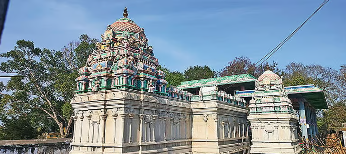 பிருங்கி முனிவர் சிவனை மட்டும் வழிபடும் காட்சி