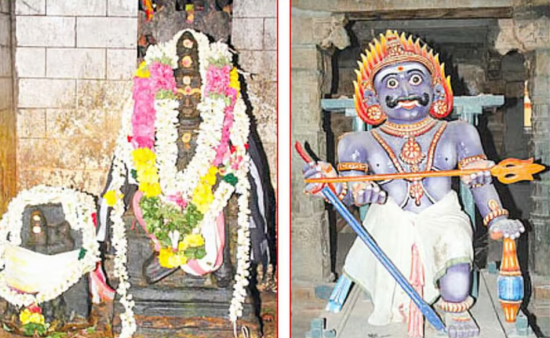 மாசி மகத் திருவிழாவில் எம வாகனத்தில் வீதி உலா வரும் வாஞ்சிநாத சுவாமி.