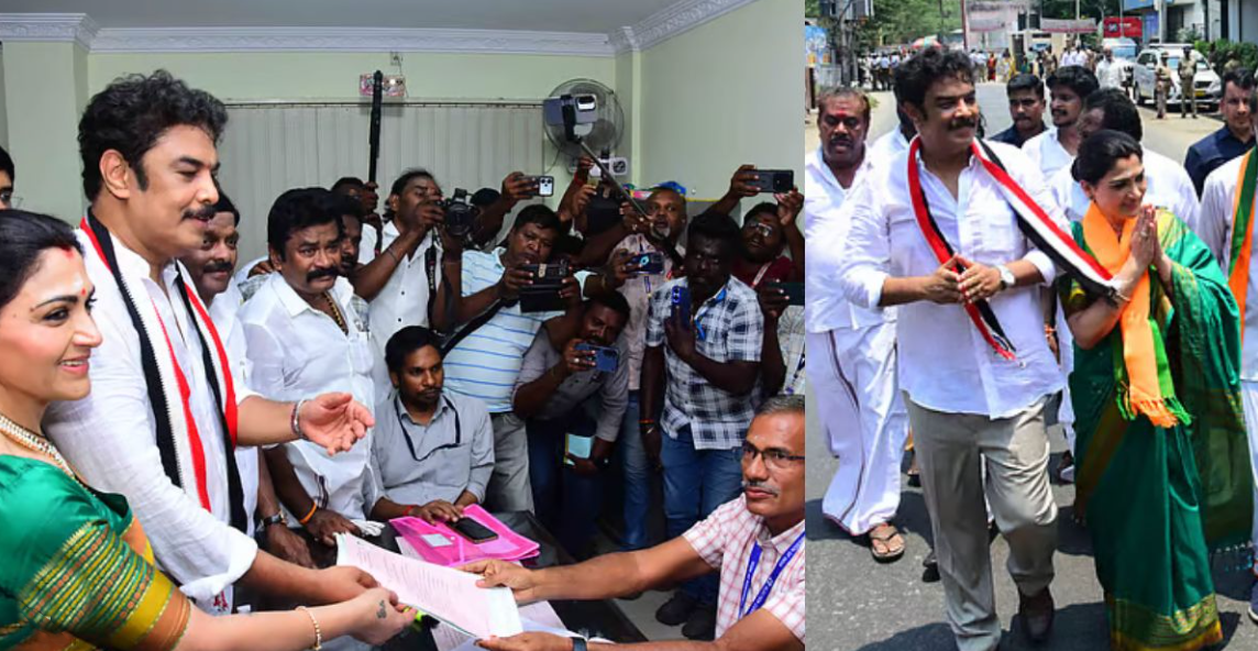 இயக்குநர் சுந்தர்.சி தேர்தல் களப்பணி.